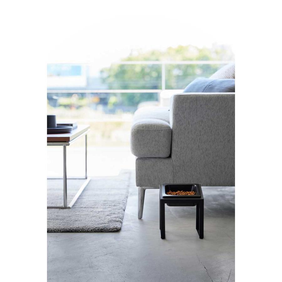 ペットフードボウル nooks ヌークス ペットフードボウルスタンド 斜めハイタイプ 犬猫用 ウォーターボウル ペット用品 山崎実業 正規品 10036 ブラック | 山崎実業 | 04