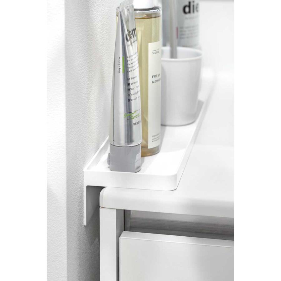 洗面台収納 tower タワー 洗面台横隙間トレー サニタリーラック 洗面所 サニタリー 山崎実業 正規品 10135 ホワイト | tower | 05