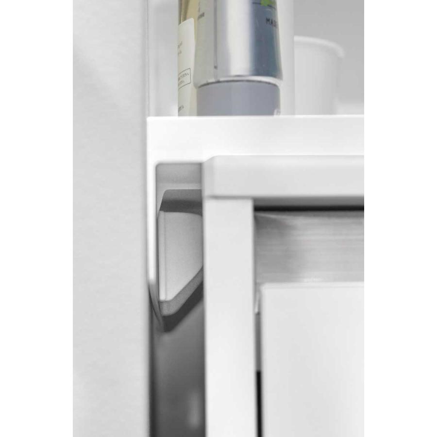 洗面台収納 tower タワー 洗面台横隙間トレー サニタリーラック 洗面所 サニタリー 山崎実業 正規品 10135 ホワイト | tower | 06