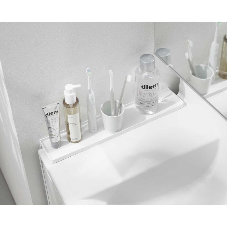 洗面台収納 tower タワー 洗面台横隙間トレー サニタリーラック 洗面所 サニタリー 山崎実業 正規品 10135 ホワイト | tower | 07