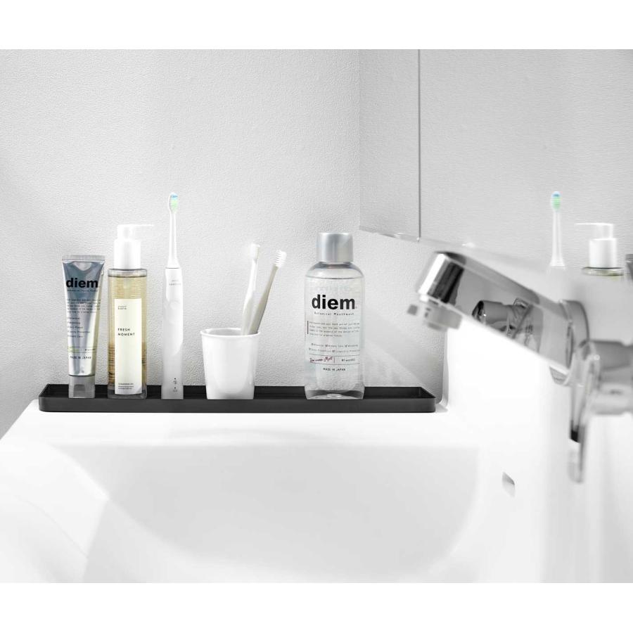 洗面台収納 tower タワー 洗面台横隙間トレー サニタリーラック 洗面所 サニタリー 山崎実業 正規品 10136 ブラック | tower | 04