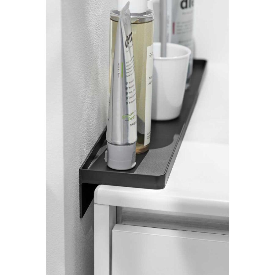 洗面台収納 tower タワー 洗面台横隙間トレー サニタリーラック 洗面所 サニタリー 山崎実業 正規品 10136 ブラック | tower | 05