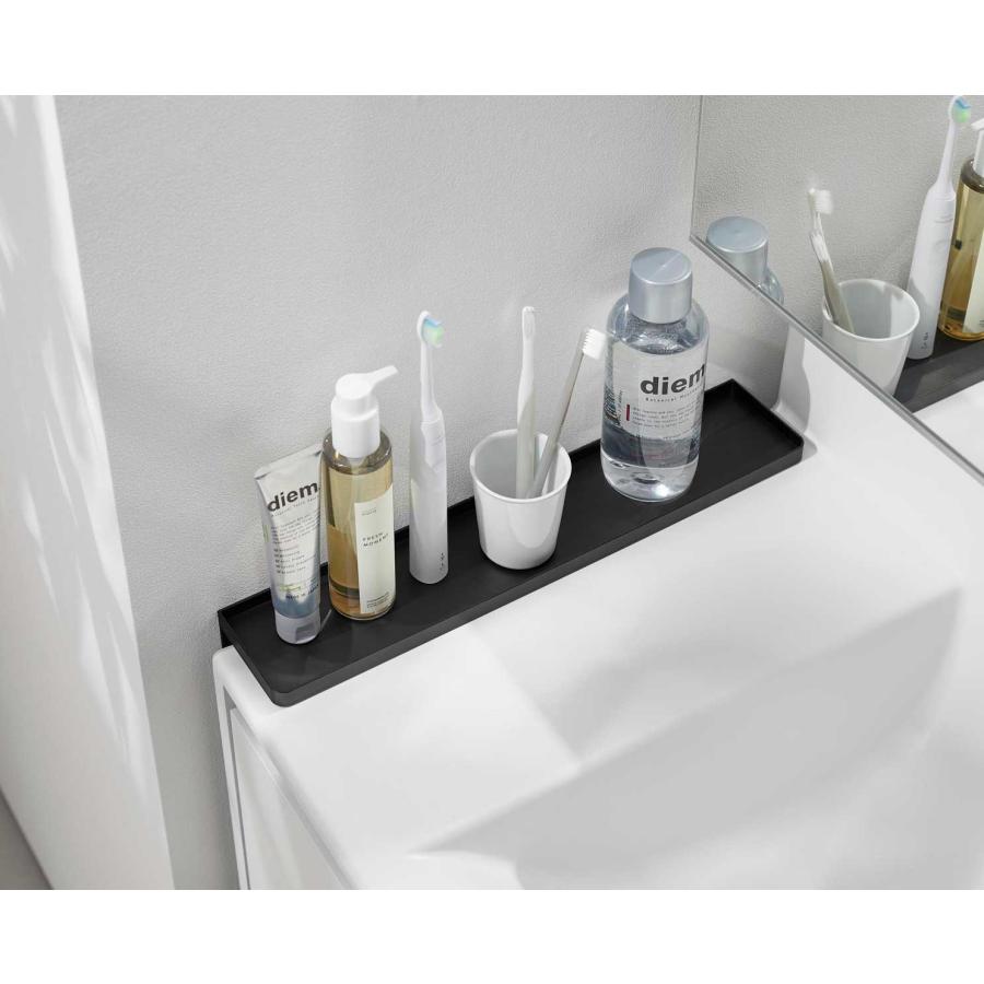洗面台収納 tower タワー 洗面台横隙間トレー サニタリーラック 洗面所 サニタリー 山崎実業 正規品 10136 ブラック | tower | 07