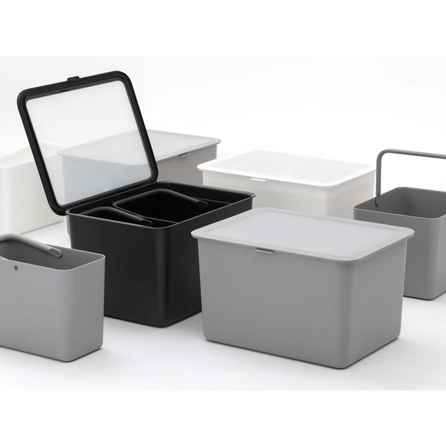 米びつ Like-it ライクイット フタ付きストックケース 米びつ インナーセット 日本製 計量カップ付き おしゃれ 収納ストッカー 正規品 ブラック |  | 01