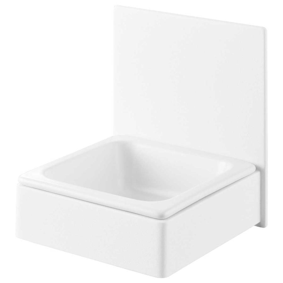 ペットフードボウル nooks ヌークス マグネットペットフードボウル スリム コンパクト 壁付け 犬猫用 ペット用品 山崎実業 正規品 10043 ホワイト | 山崎実業 | 01