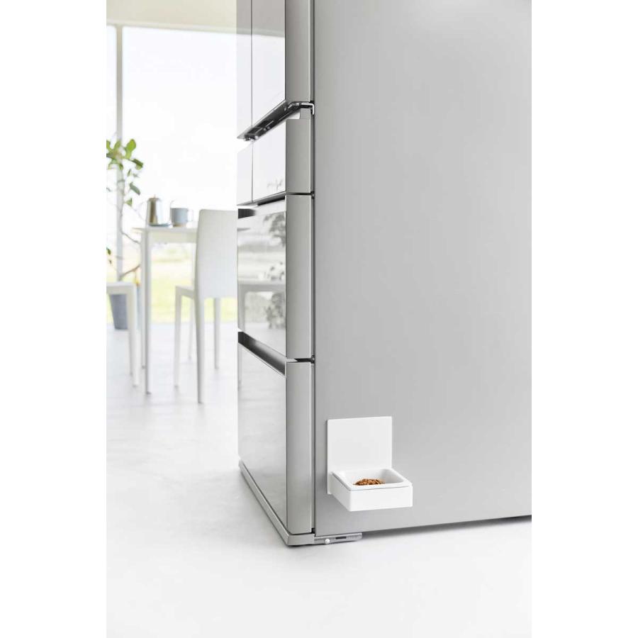 ペットフードボウル nooks ヌークス マグネットペットフードボウル スリム コンパクト 壁付け 犬猫用 ペット用品 山崎実業 正規品 10043 ホワイト | 山崎実業 | 04