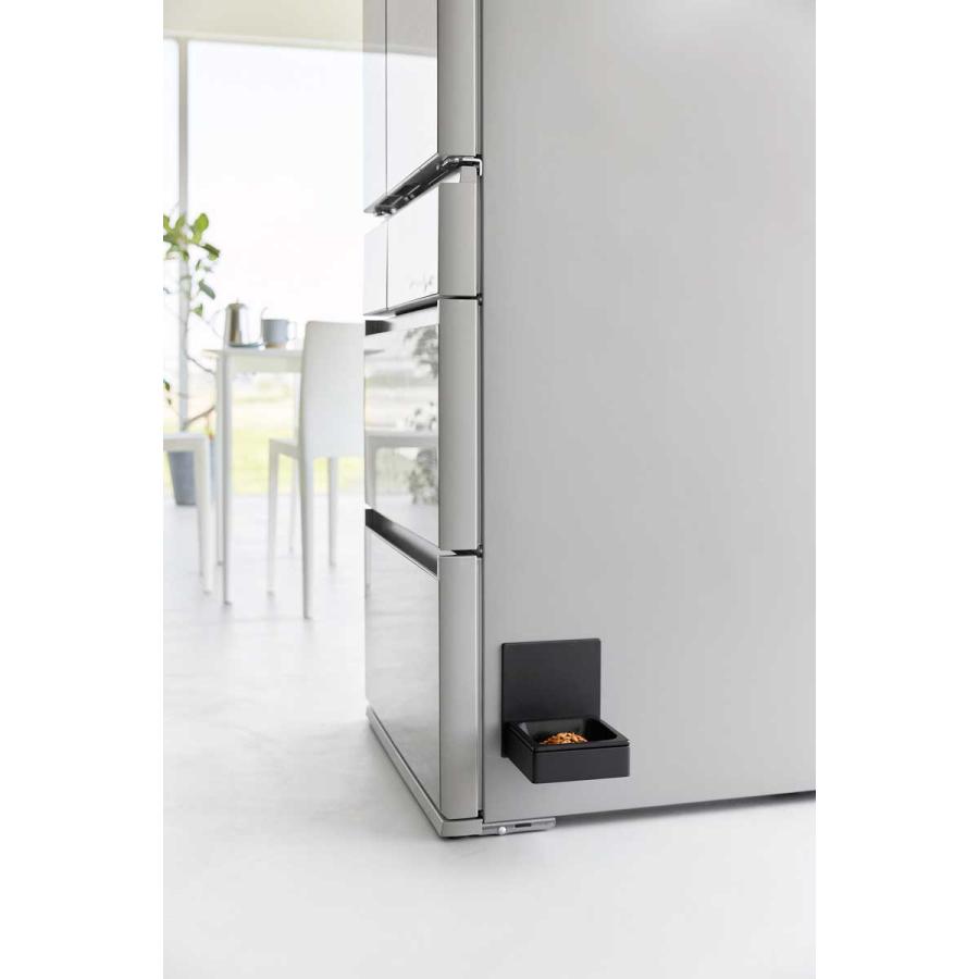 ペットフードボウル nooks ヌークス マグネットペットフードボウル スリム コンパクト 壁付け 犬猫用 ペット用品 山崎実業 正規品 10044 ブラック | 山崎実業 | 04