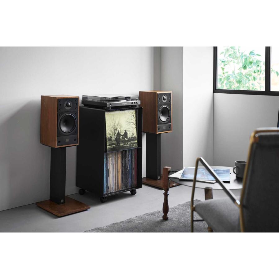 レコード収納 tower タワー レコードラック キャスター付き 2段