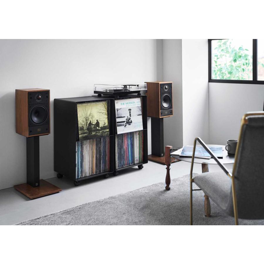 レコード収納 tower タワー レコードラック キャスター付き 2段