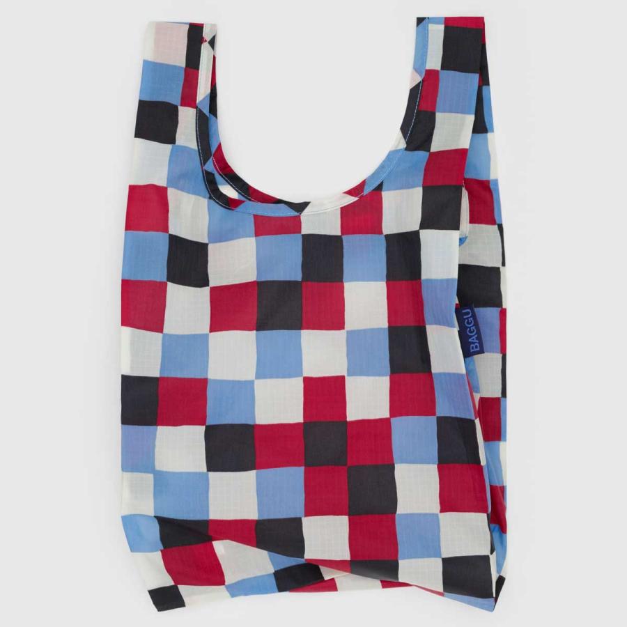 2025新作 エコバッグ BAGGU バグゥ 2025FA ベビーバグゥ バグー 収納ポーチ レジ袋型 小さめ 折りたたみ バグー 正規品 ペイントチェック | BAGGU