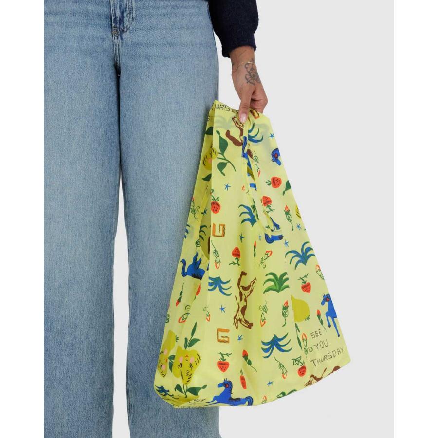 2025新作 エコバッグ BAGGU バグゥ 2025FA スタンダードバグゥ バグ− 収納ポーチ レジ袋型 大きめ 折りたたみ バグー 正規品 プレイリー | BAGGU | 01