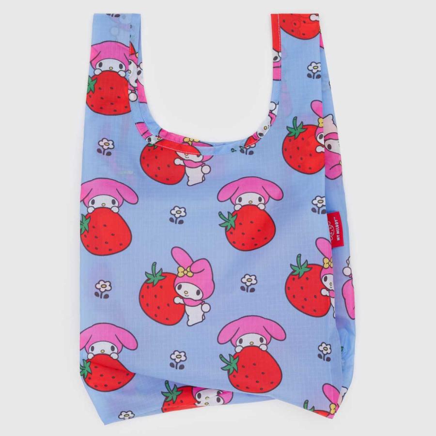 2025新作 エコバッグ BAGGU バグゥ 2025FA ベビーバグゥ バグー サンリオ バグー 正規品 My Melody Strawberry マイメロディ ストロベリー | BAGGU
