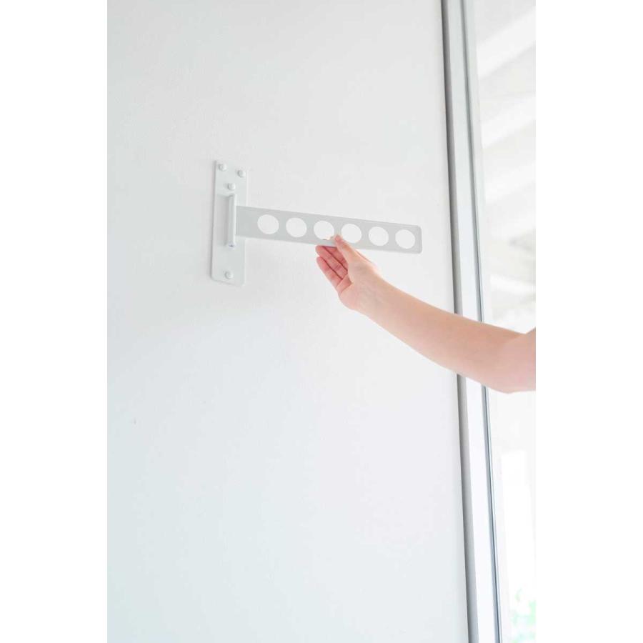 衣類ハンガー tower タワー ウォール衣類ハンガー 石こうボード壁対応 洗濯 物干し 室内干し ハンガーラック 山崎実業 正規品 10100 ホワイト | tower | 07