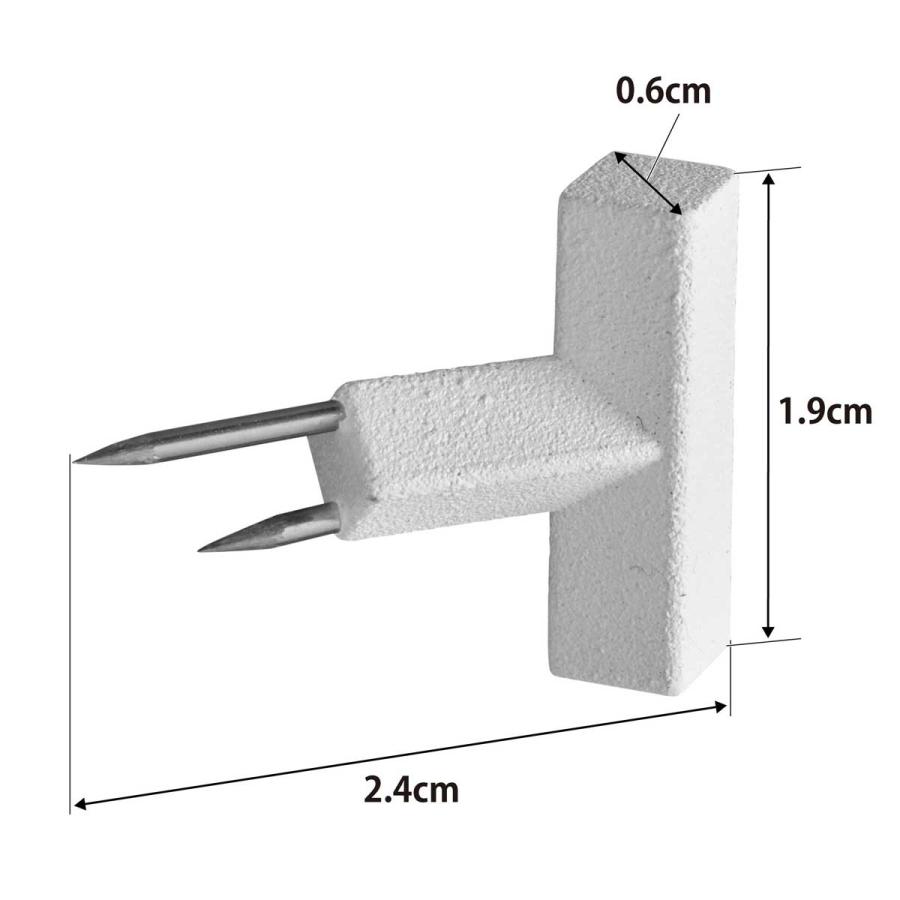 壁掛けフック tower タワー 2本の針で抜けにくいフック画鋲 S 4個組 石膏ボード用フック ピンフック 山崎実業 正規品 1923 ホワイト | tower | 08