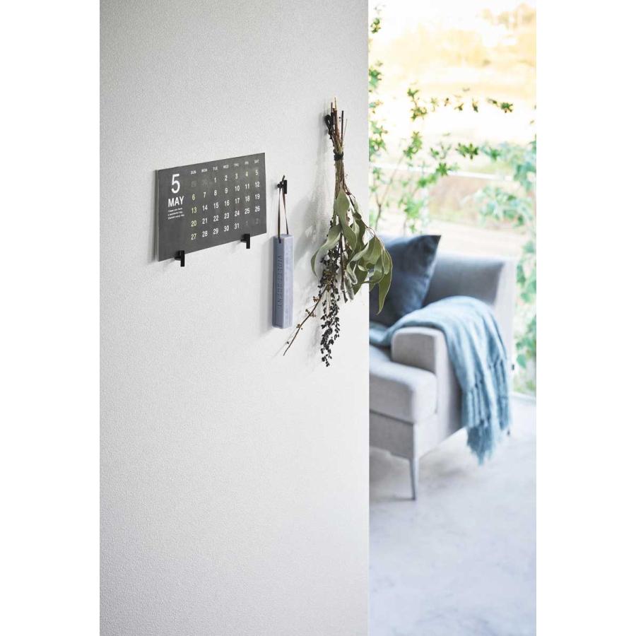 壁掛けフック tower タワー 2本の針で抜けにくいフック画鋲 S 4個組 石膏ボード用フック ピンフック 山崎実業 正規品 1924 ブラック | tower | 02