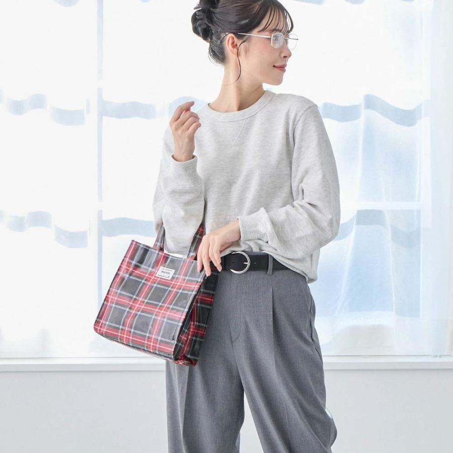 2025新作 トートバッグ ROOTOTE ルートート EU.スクエア.ラミネート-T ミニトート ミニバッグ トート バッグ 正規品 チェック レッド | ROOTOTE | 03