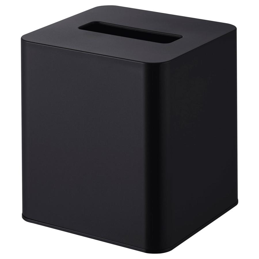 ティッシュケース tower タワー コンパクトティッシュケース スクエア スリム コンパクト シンプル ティッシュカバー 山崎実業 正規品 10055 ブラック | tower | 01