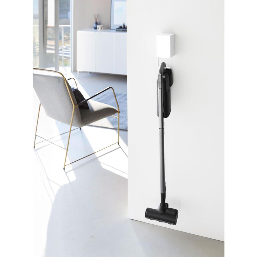 スティッククリーナー収納ハンガー tower タワー ウォール収納付きコードレスクリーナーホルダー 石こうボード壁対応 壁面収納 山崎実業 正規品 10082 ホワイト | tower | 03