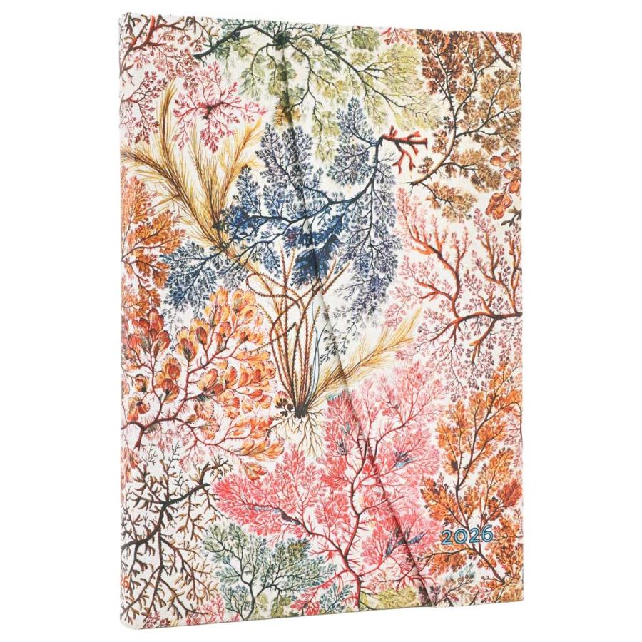 スケジュール帳 paperblanks ペーパーブランクス MIDI ハードカバー 2026年版 ダイアリー 日本語版 1月始まり 芸術 アート 手帳 正規品 アネモネ | paperblanks