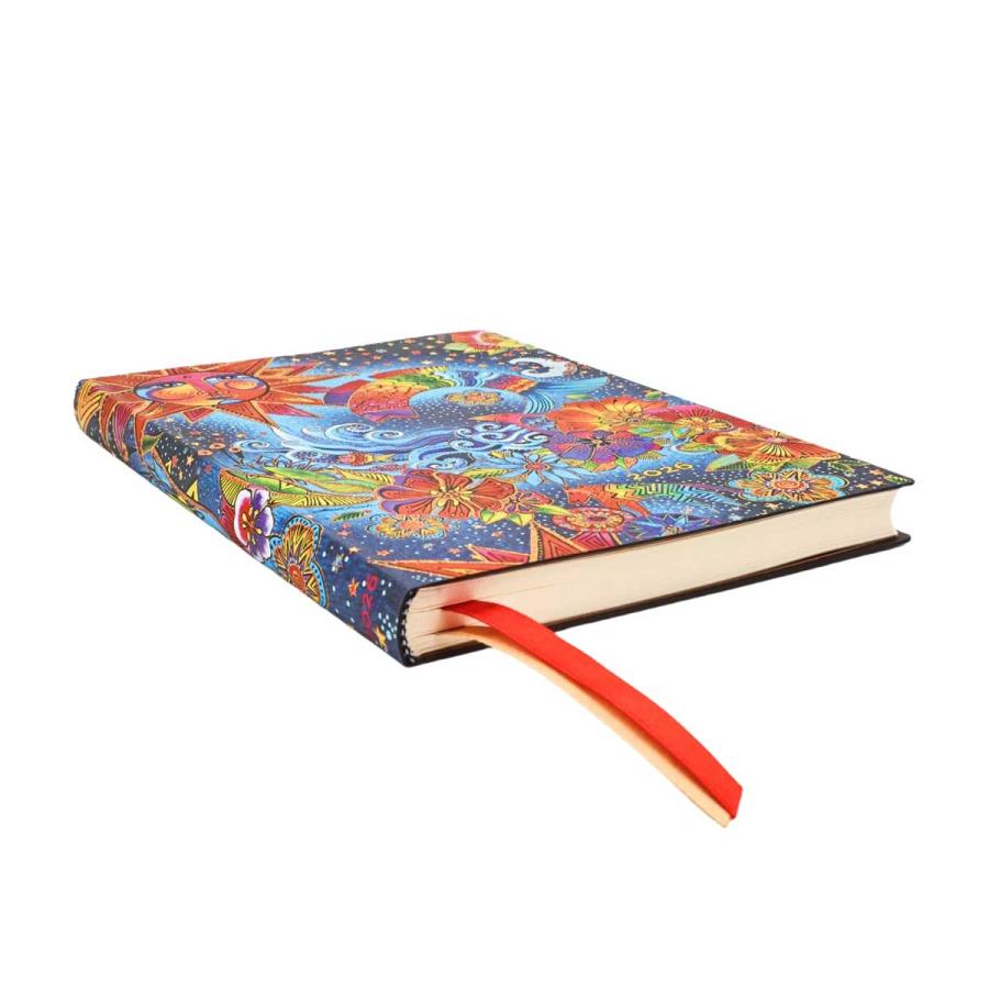 スケジュール帳 paperblanks ペーパーブランクス MIDI Flexis ソフトカバー 2026年 ダイアリー 日本語版 手帳 気まぐれな妖精たち セレスティアル・マジック | paperblanks | 01