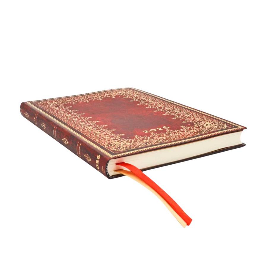 スケジュール帳 paperblanks ペーパーブランクス MIDI Flexis ソフトカバー 2026年 ダイアリー 日本語版 1月始まり 芸術 アート 手帳 正規品 フォイル | paperblanks | 01