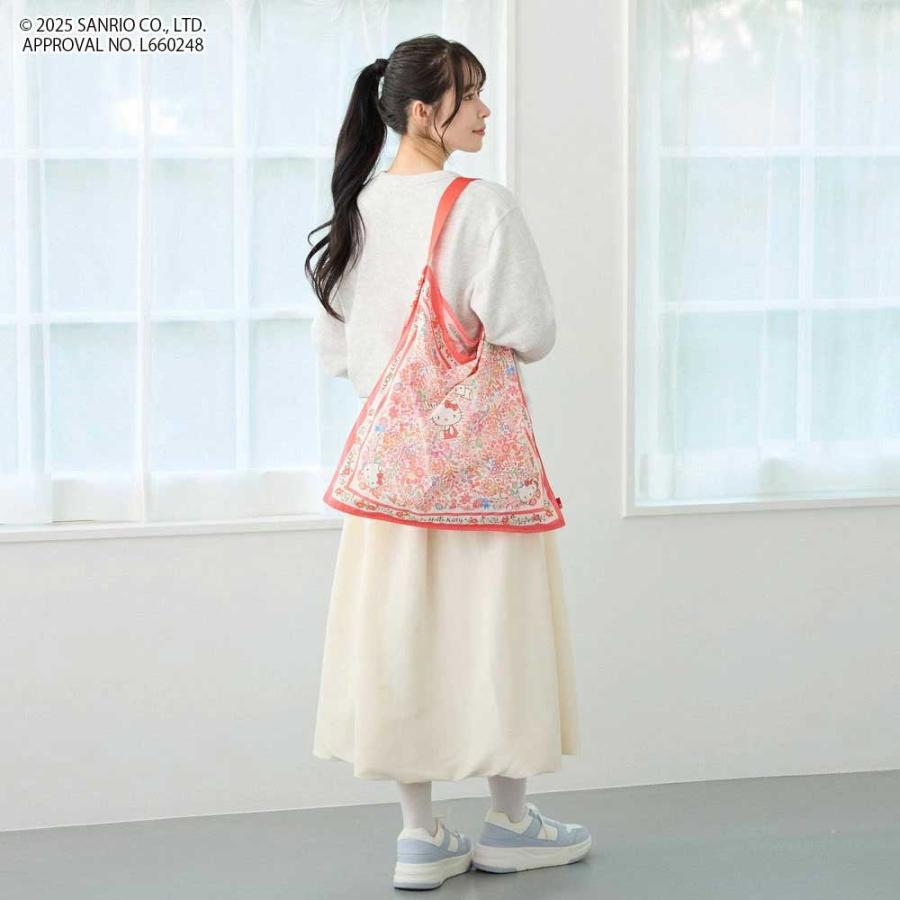 2025新作 ハローキティバッグ ROOTOTE ルートート IP.タブロー50.ハローキティ-A サンリオ コラボ エコバッグ トートバッグ キティちゃん ハウンドトゥース | ROOTOTE | 08