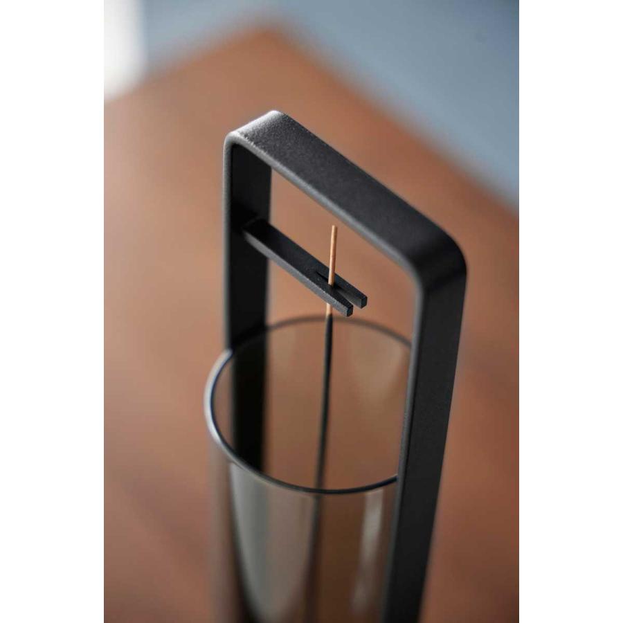 お香立て tower タワー お香スタンド 灰飛び防止カバー付き 吊り下げ式 香立 香台 香皿 山崎実業 正規品 10014 ブラック | tower | 05