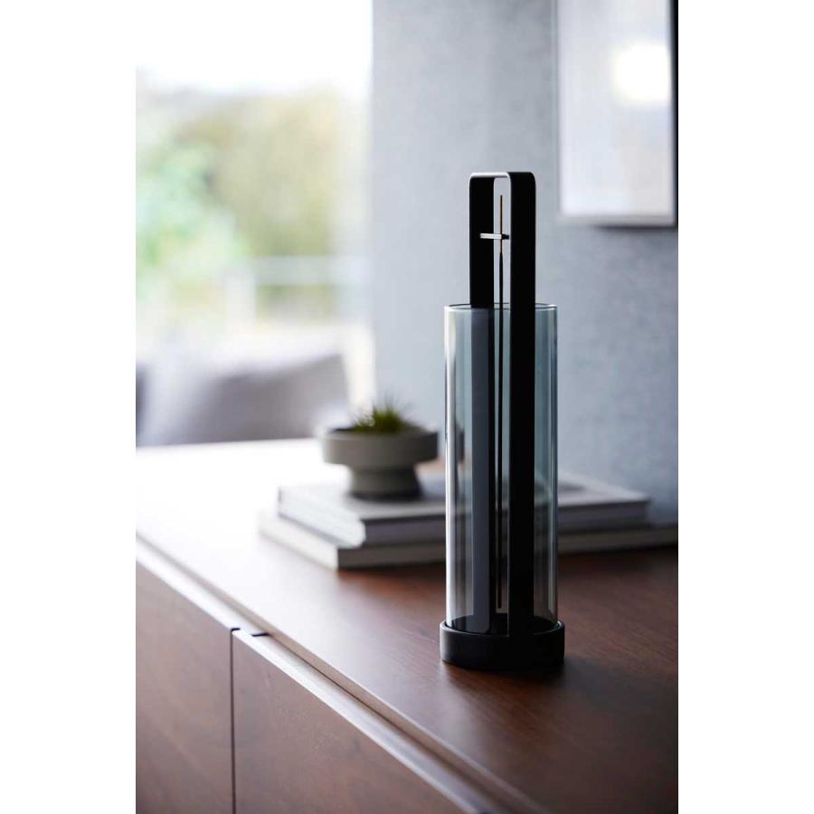 お香立て tower タワー お香スタンド 灰飛び防止カバー付き 吊り下げ式 香立 香台 香皿 山崎実業 正規品 10014 ブラック | tower | 06