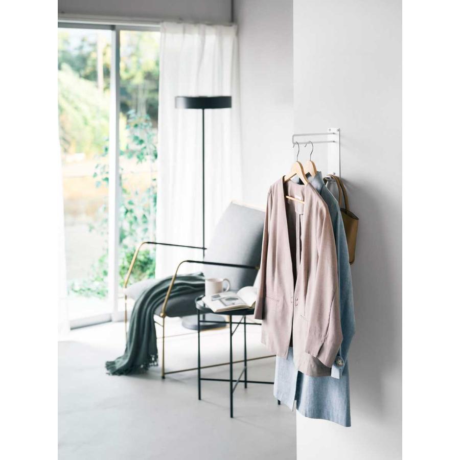 ハンガーフック tower タワー 壁付けちょい干しハンガー 壁付け 壁掛け スリム コンパクト 室内干し 山崎実業 正規品 10387 ホワイト | tower | 04