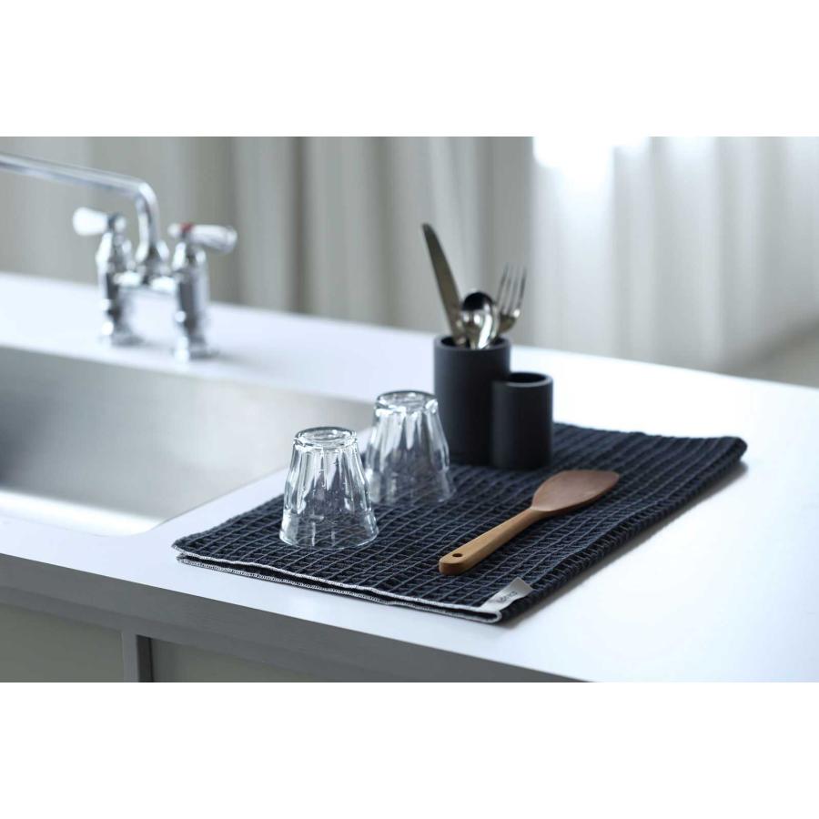 水切りマット ideaco イデアコ WAFFLE Kitchen Cloth 大判 吸水力 TEIJIN ミクロスター ティータオル 吸水マット 正規品 グレー |  | 01