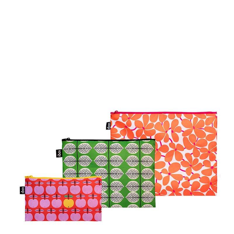 ポーチセット LOQI 正規品 Zip Pockets Recycled ファスナー トラベルポーチ ジッパーポーチ ローキー STIG LINDBERG スティグ・リンドベリ/バレエ,ベルサ,パル | LOQI | 01