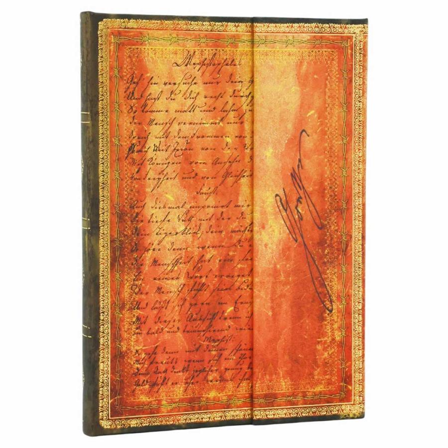 ノートブック paperblanks ペーパーブランクス MIDI ハードカバー 罫線 イギリス FSC認証 中性紙 芸術 アート 高級ノート 正規品 ゲーテ ファウスト | paperblanks