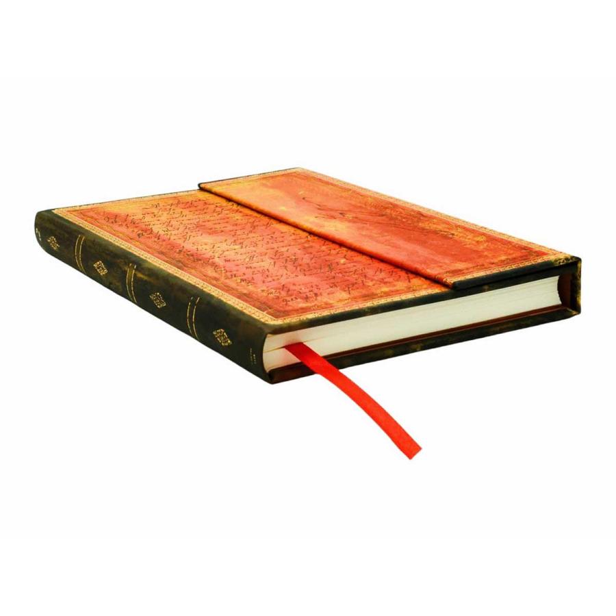 ノートブック paperblanks ペーパーブランクス MIDI ハードカバー 罫線 イギリス FSC認証 中性紙 芸術 アート 高級ノート 正規品 ゲーテ ファウスト | paperblanks | 01