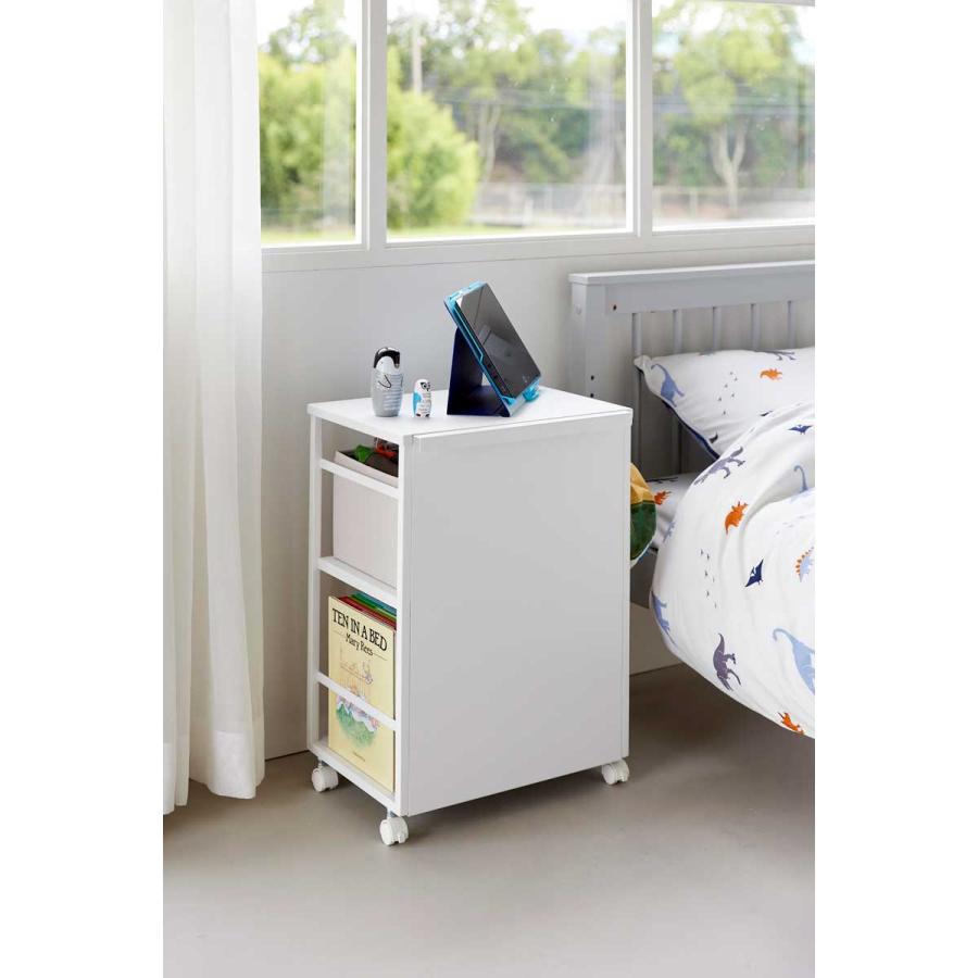 収納ワゴン tower タワー 目隠しワゴン 天板付き キャスター スリム 隙間収納 キャスター付き 山崎実業 正規品 8466 ホワイト | tower | 04