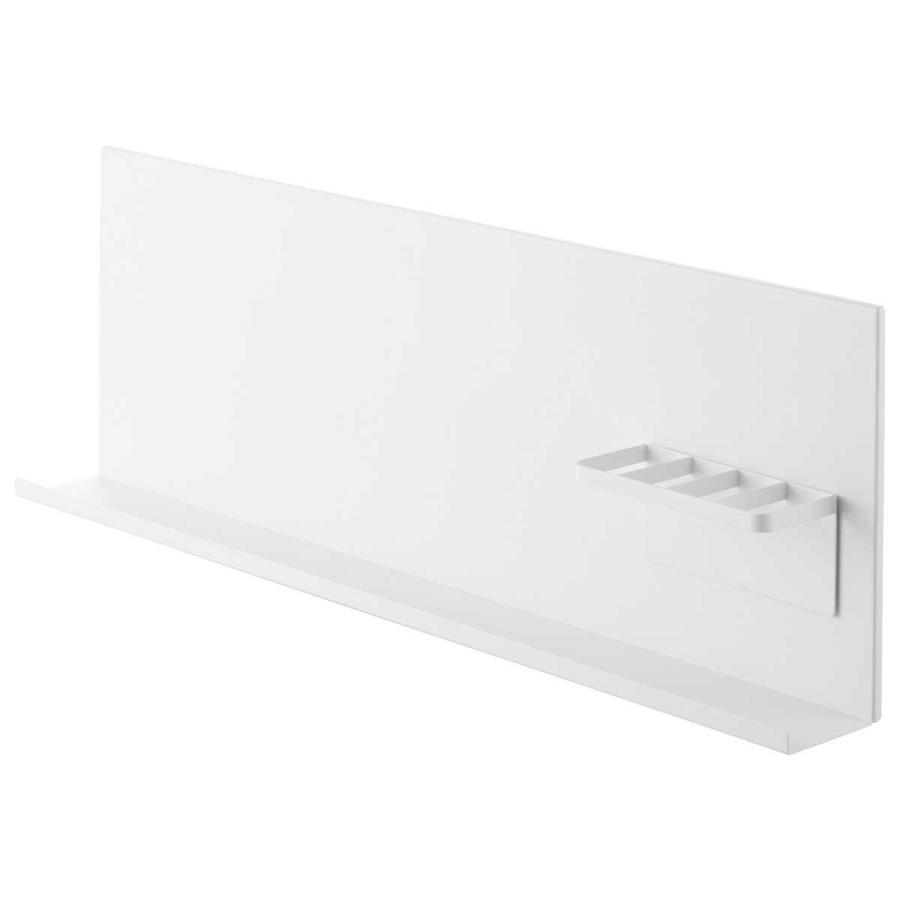 壁面収納 tower タワー 壁付けスチールパネル リモコンホルダー付き 壁掛け マグネット収納 ウォールラック 収納ラック 山崎実業 正規品 10352 ホワイト | tower | 01