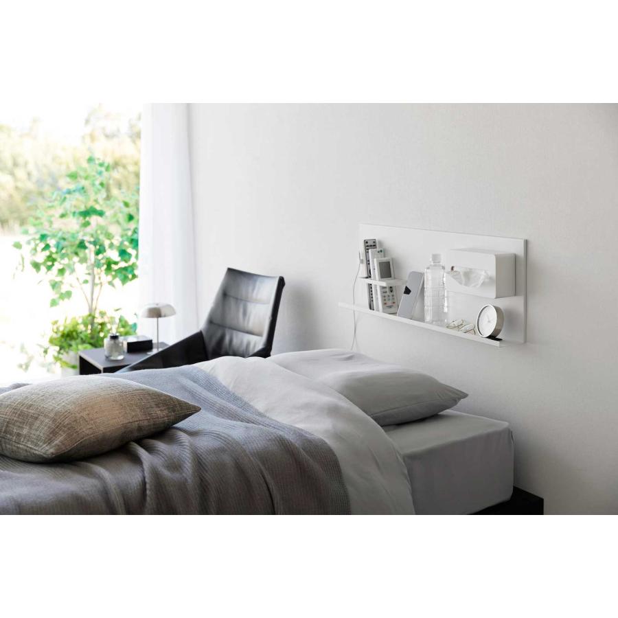 壁面収納 tower タワー 壁付けスチールパネル リモコンホルダー付き 壁掛け マグネット収納 ウォールラック 収納ラック 山崎実業 正規品 10352 ホワイト | tower | 04