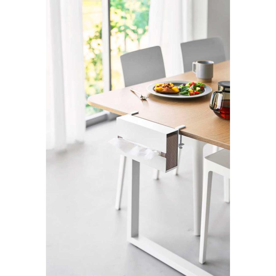 ティッシュケース tower タワー テーブル横ティッシュケース スペースの有効活用に ティッシュカバー 山崎実業 正規品 10371 ホワイト | tower | 02