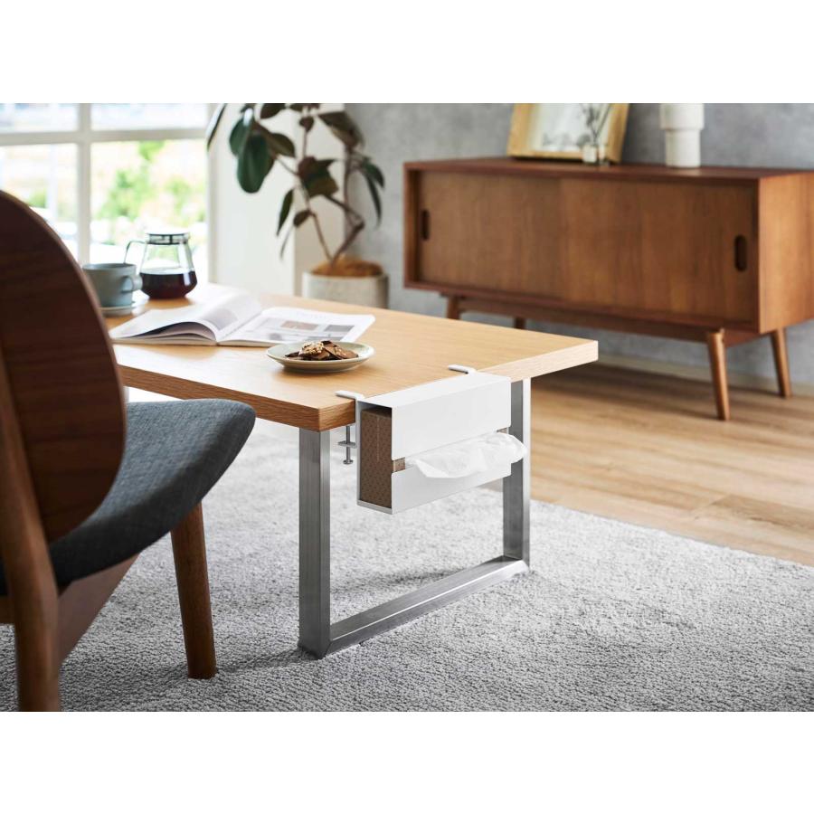 ティッシュケース tower タワー テーブル横ティッシュケース スペースの有効活用に ティッシュカバー 山崎実業 正規品 10371 ホワイト | tower | 04