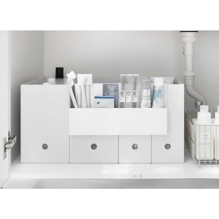 小物入れ tower タワー 引っ掛け収納ホルダー ファイルボックス 収納ボックス 収納ケース 山崎実業 正規品 10385 ホワイト | tower | 05