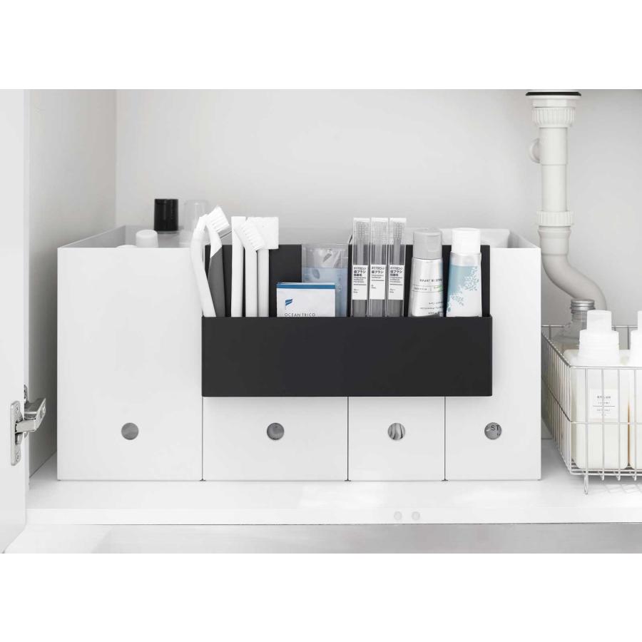 小物入れ tower タワー 引っ掛け収納ホルダー ファイルボックス 収納ボックス 収納ケース 山崎実業 正規品 10386 ブラック | tower | 05