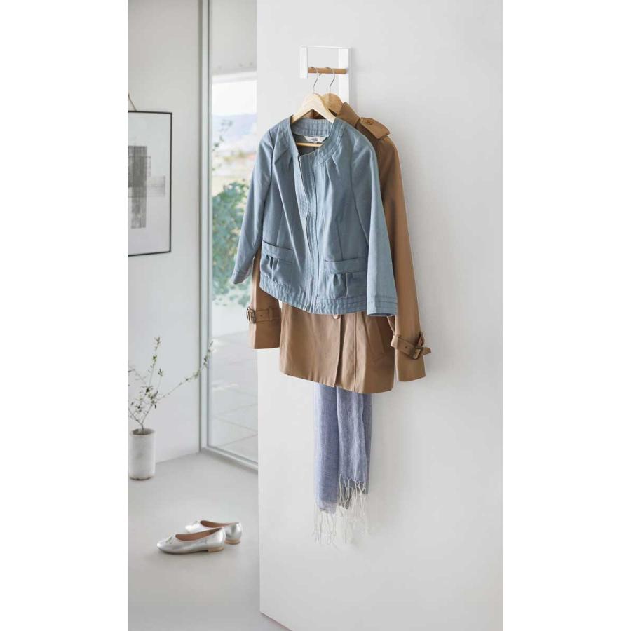 コートハンガー tower タワー 壁付けコートハンガー 壁掛けハンガー コートフック コート掛け 山崎実業 正規品 10407 ホワイト | tower | 02