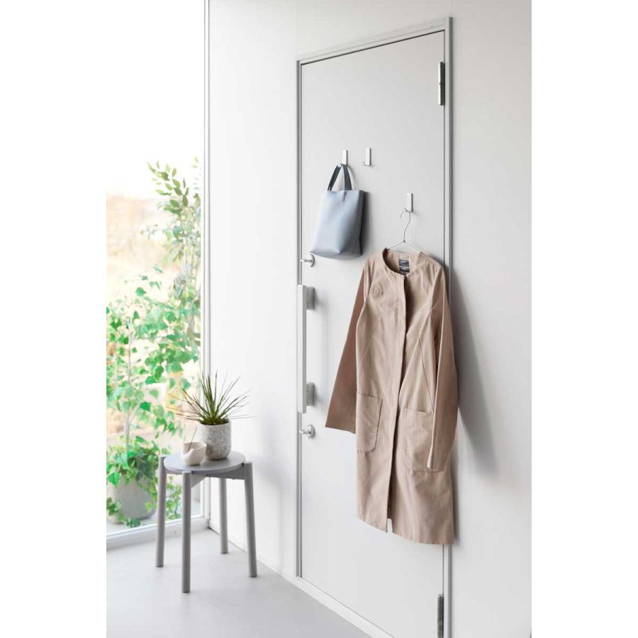 収納フック tower タワー マグネットハンガーフック S 3個組 強力マグネットフック スチール製 山崎実業 正規品 10233 ホワイト | tower | 02