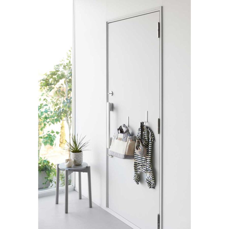 収納フック tower タワー マグネットハンガーフック L 2個組 強力マグネットフック スチール製 山崎実業 正規品 10235 ホワイト | tower | 03