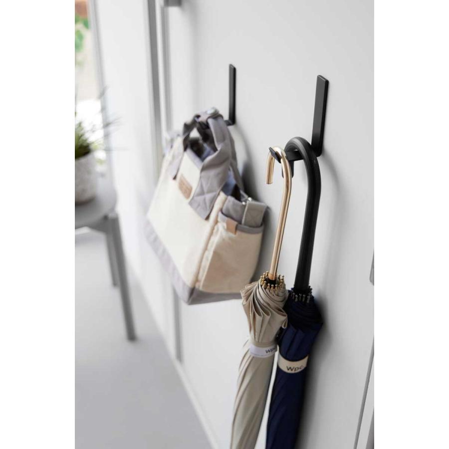 収納フック tower タワー マグネットハンガーフック L 2個組 強力マグネットフック スチール製 山崎実業 正規品 10236 ブラック | tower | 07