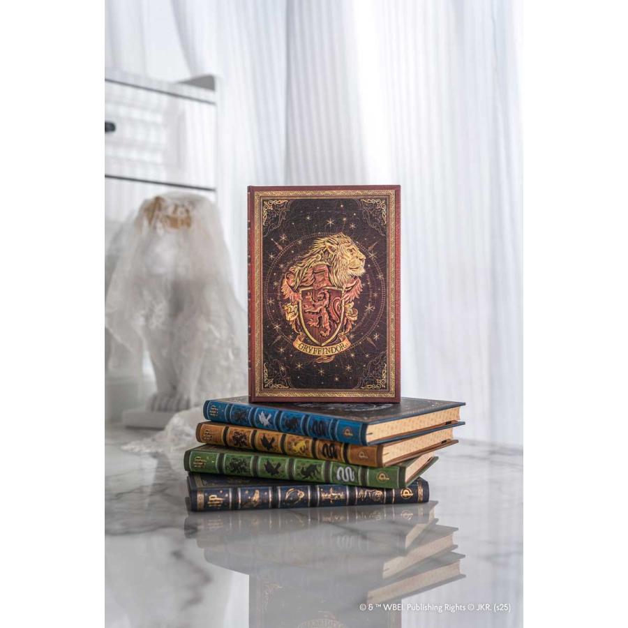 ノートブック 正規品 paperblanks ペーパーブランクス MIDI ハードカバー 罫線 ハリーポッター コレクション ミディ グリフィンドール ノート | paperblanks | 01