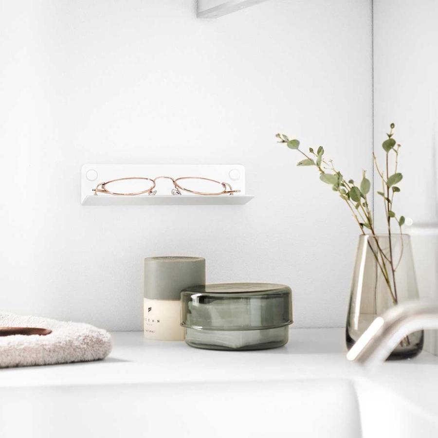 眼鏡置き tower タワー 壁付けメガネラック スマホ置き 壁付け 壁掛け 山崎実業 正規品 10446 ホワイト | tower