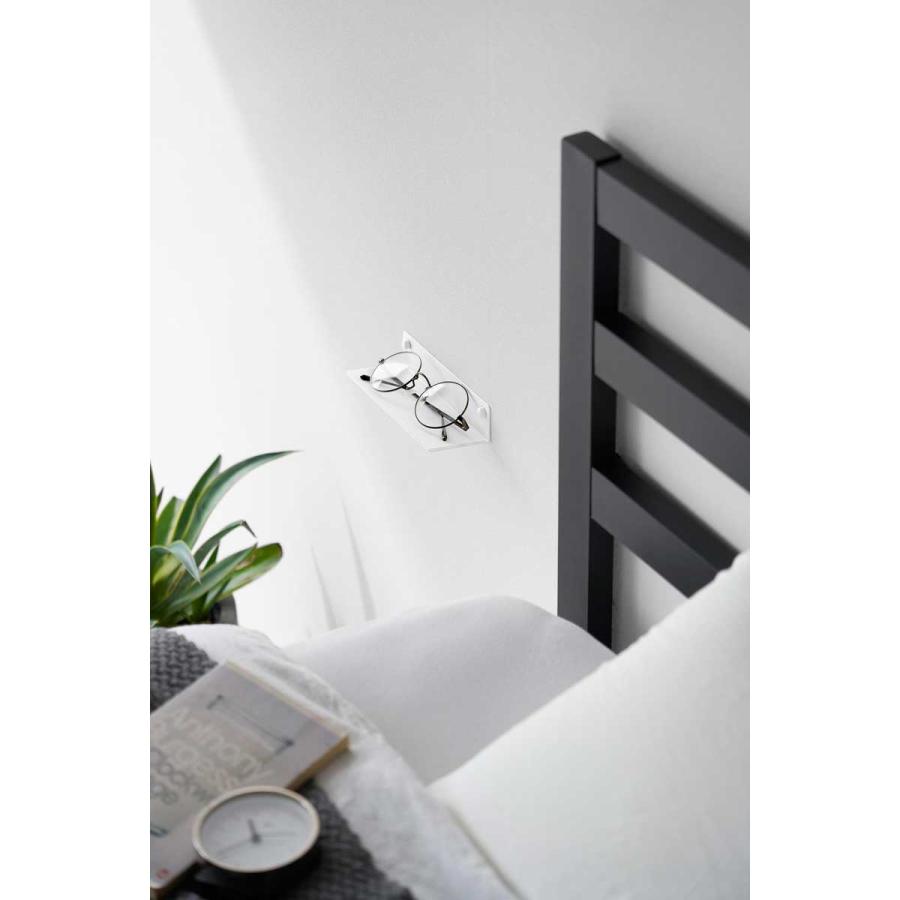 眼鏡置き tower タワー 壁付けメガネラック スマホ置き 壁付け 壁掛け 山崎実業 正規品 10446 ホワイト | tower | 03