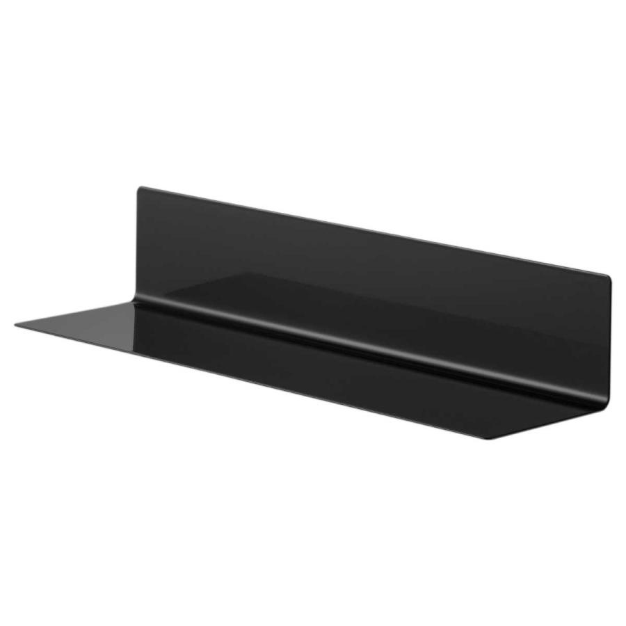 キッチン棚 tower タワー フィルムフックキッチン棚 ワイド 大きめ 壁付け 壁掛け ウォールラック 棚板 山崎実業 正規品 10411 ブラック | tower | 01