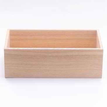 木箱 100percent HAKO - Medium 高級 小物入れ 深型 手作り 日本製 100％ 100パーセント タモ材 | 100percent