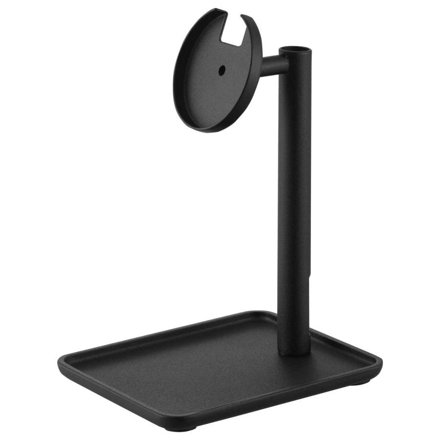 スマホスタンド tower タワー トレー付きスマートフォン充電スタンド マグネット式ワイヤレス充電器用 スマートフォン用スタンド 山崎実業 10089 ブラック | tower | 01